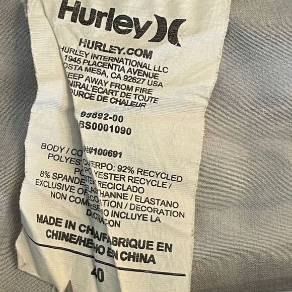 Hurley Mens Phantom Block Party Flammo Board Shorts Tropical Floral Size 40 - Picture 7 of 8